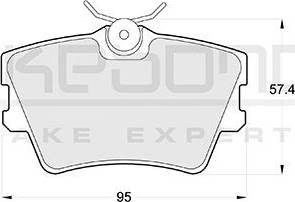 Akebono AN-4062K - Bremžu uzliku kompl., Disku bremzes www.autospares.lv