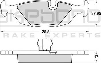 Akebono AN-4077K - Bremžu uzliku kompl., Disku bremzes autospares.lv