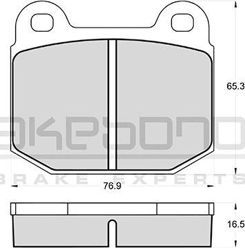 Akebono AN-4140KE - Bremžu uzliku kompl., Disku bremzes www.autospares.lv