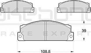 Akebono AN-4164WK - Bremžu uzliku kompl., Disku bremzes www.autospares.lv