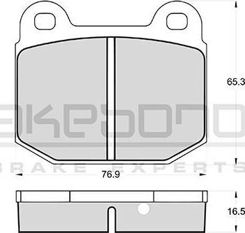 Akebono AN-4185WK - Bremžu uzliku kompl., Disku bremzes www.autospares.lv