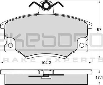 Akebono AN-4186WKE - Bremžu uzliku kompl., Disku bremzes autospares.lv