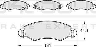 Akebono AN-4344WK - Brake Pad Set, disc brake www.autospares.lv