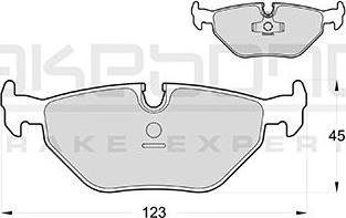 Akebono AN-4340KE - Brake Pad Set, disc brake www.autospares.lv