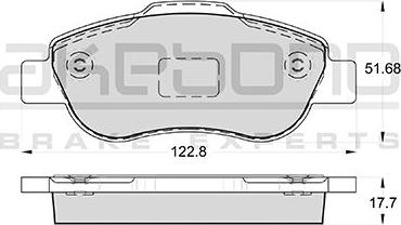 Akebono AN-4364KE - Brake Pad Set, disc brake www.autospares.lv