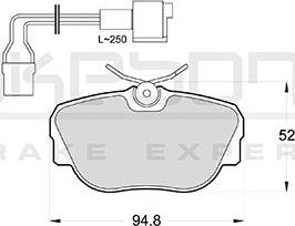 Akebono AN-4304WKE - Bremžu uzliku kompl., Disku bremzes autospares.lv