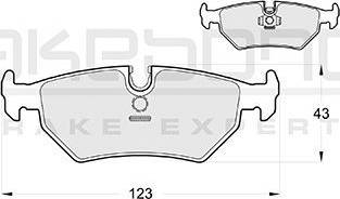 Akebono AN-4212K - Bremžu uzliku kompl., Disku bremzes www.autospares.lv