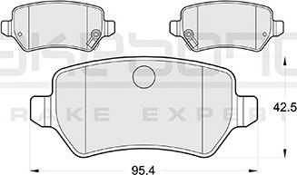 Akebono AN-4283WKE - Brake Pad Set, disc brake www.autospares.lv