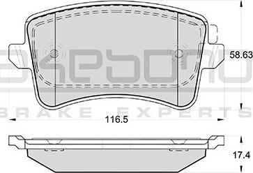 Akebono AN-4751K - Bremžu uzliku kompl., Disku bremzes autospares.lv