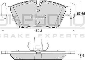 Akebono AN-4760K - Bremžu uzliku kompl., Disku bremzes autospares.lv