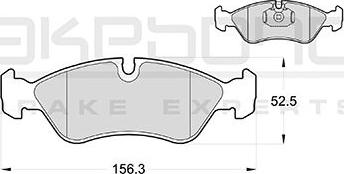 Akebono AN-4763KE - Bremžu uzliku kompl., Disku bremzes autospares.lv