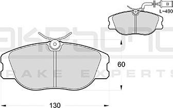 Akebono AN-4710WK - Тормозные колодки, дисковые, комплект www.autospares.lv