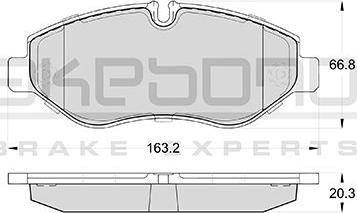 Akebono AN-4723KE - Bremžu uzliku kompl., Disku bremzes www.autospares.lv