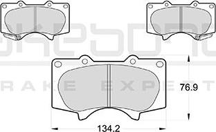 Akebono AN-690WK - Тормозные колодки, дисковые, комплект www.autospares.lv