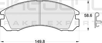 Akebono AN-8088WK - Тормозные колодки, дисковые, комплект www.autospares.lv