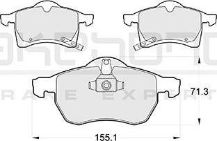 Akebono AN-8033WK - Bremžu uzliku kompl., Disku bremzes autospares.lv