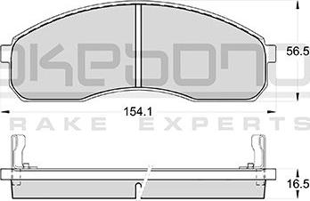 DJ Parts BP1290 - Bremžu uzliku kompl., Disku bremzes www.autospares.lv