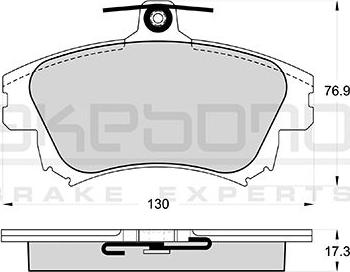 Akebono AN-8158WK - Bremžu uzliku kompl., Disku bremzes autospares.lv