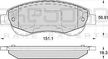 Akebono AN-8161WK - Тормозные колодки, дисковые, комплект www.autospares.lv