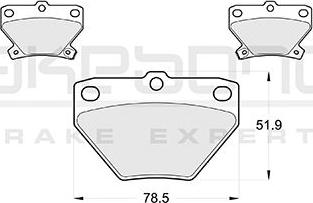 Akebono AN-8107K - Bremžu uzliku kompl., Disku bremzes www.autospares.lv