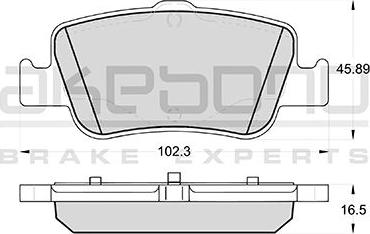 Akebono AN-8187WK - Brake Pad Set, disc brake www.autospares.lv