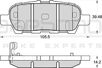 Akebono AN-768WK - Bremžu uzliku kompl., Disku bremzes autospares.lv