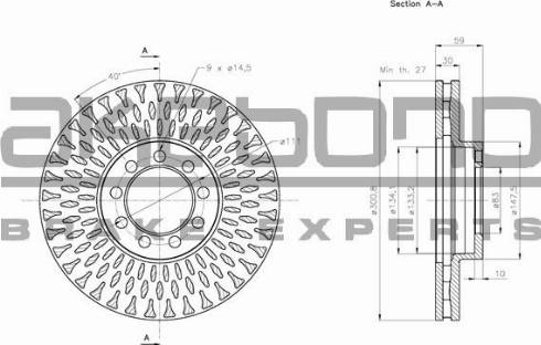 Akebono BN-0920 - Bremžu diski www.autospares.lv