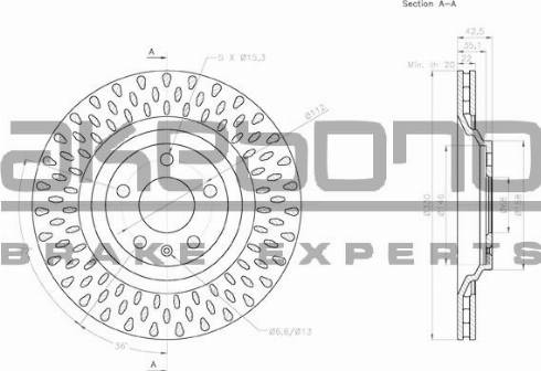 Akebono BN-0544 - Bremžu diski www.autospares.lv