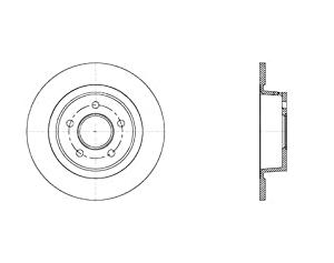 Akebono BN-0562 - Bremžu diski autospares.lv