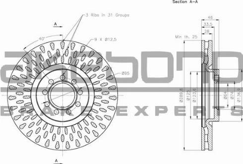 Akebono BN-0678 - Bremžu diski www.autospares.lv