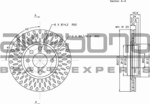 Akebono BN-0023 - Bremžu diski www.autospares.lv