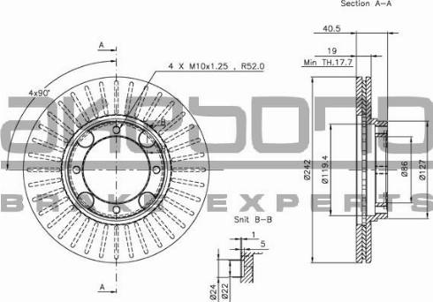 Akebono BN-0851 - Bremžu diski www.autospares.lv