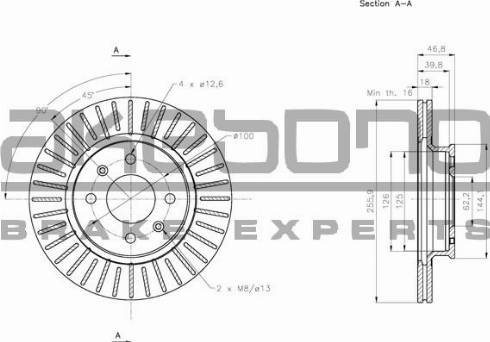 Akebono BN-0347 - Bremžu diski www.autospares.lv