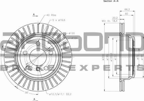 Akebono BN-0274 - Bremžu diski autospares.lv