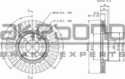 Akebono BN-0783 - Bremžu diski autospares.lv