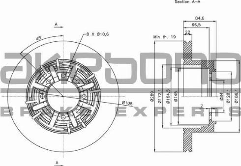 Akebono BN-0777 - Bremžu diski www.autospares.lv