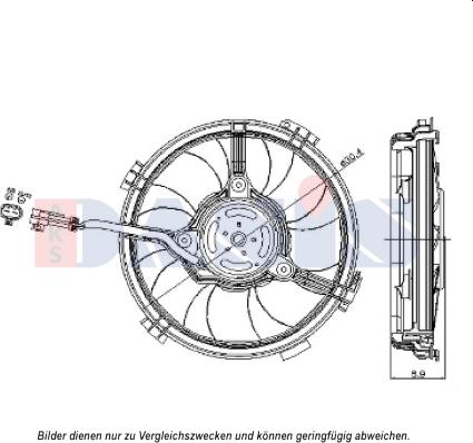 AKS Dasis 488031N - Ventilators, Motora dzesēšanas sistēma www.autospares.lv