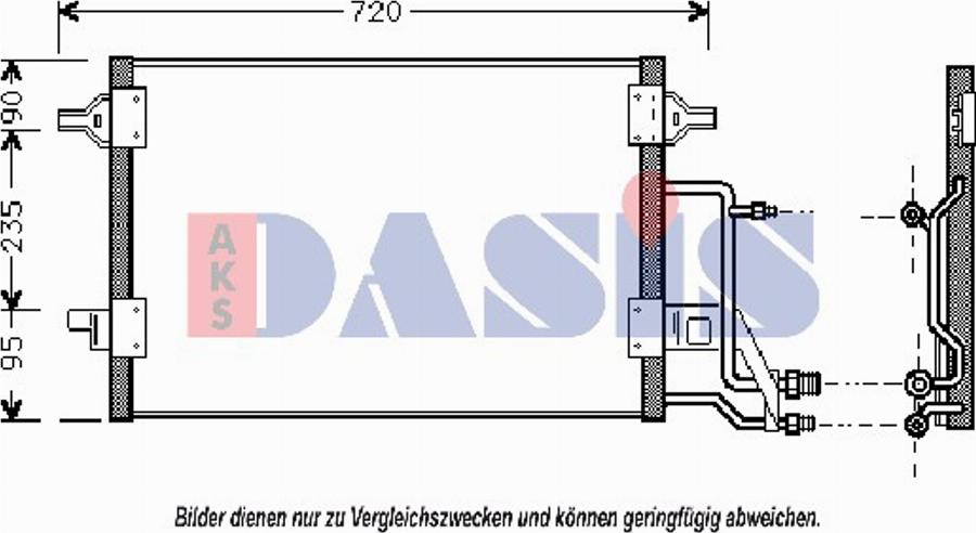 AKS Dasis 482210T - Kondensators, Gaisa kond. sistēma www.autospares.lv