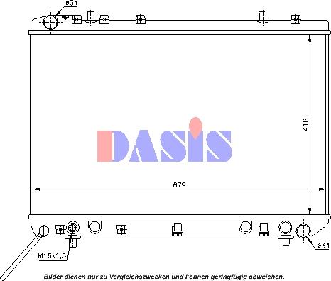 AKS Dasis 510004N - Radiators, Motora dzesēšanas sistēma autospares.lv