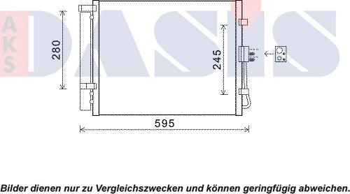 AKS Dasis 512068N - Kondensators, Gaisa kond. sistēma www.autospares.lv