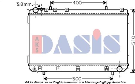 AKS Dasis 520105N - Radiators, Motora dzesēšanas sistēma autospares.lv