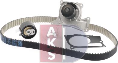 AKS Dasis 570343N - Водяной насос + комплект зубчатого ремня ГРМ www.autospares.lv