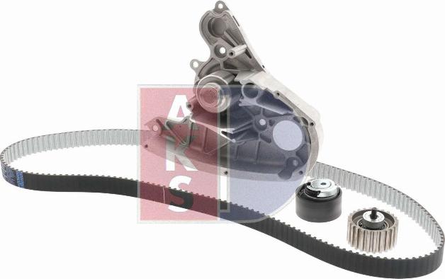 AKS Dasis 570342N - Водяной насос + комплект зубчатого ремня ГРМ www.autospares.lv