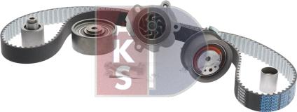 AKS Dasis 570305N - Водяной насос + комплект зубчатого ремня ГРМ www.autospares.lv