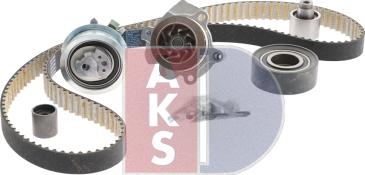 AKS Dasis 570330N - Водяной насос + комплект зубчатого ремня ГРМ www.autospares.lv