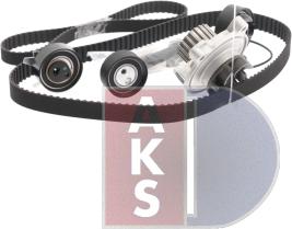 AKS Dasis 570298N - Водяной насос + комплект зубчатого ремня ГРМ www.autospares.lv