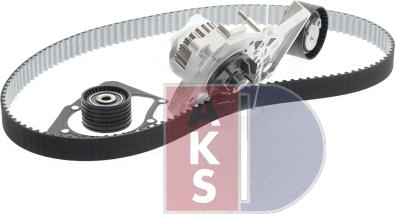 AKS Dasis 570292N - Ūdenssūknis + Zobsiksnas komplekts www.autospares.lv