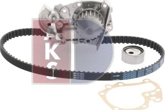 AKS Dasis 570254N - Ūdenssūknis + Zobsiksnas komplekts www.autospares.lv