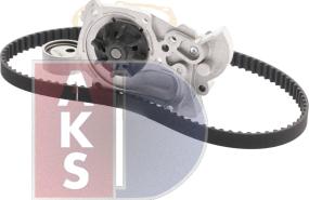 AKS Dasis 570254N - Ūdenssūknis + Zobsiksnas komplekts www.autospares.lv