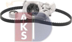 AKS Dasis 570254N - Ūdenssūknis + Zobsiksnas komplekts www.autospares.lv